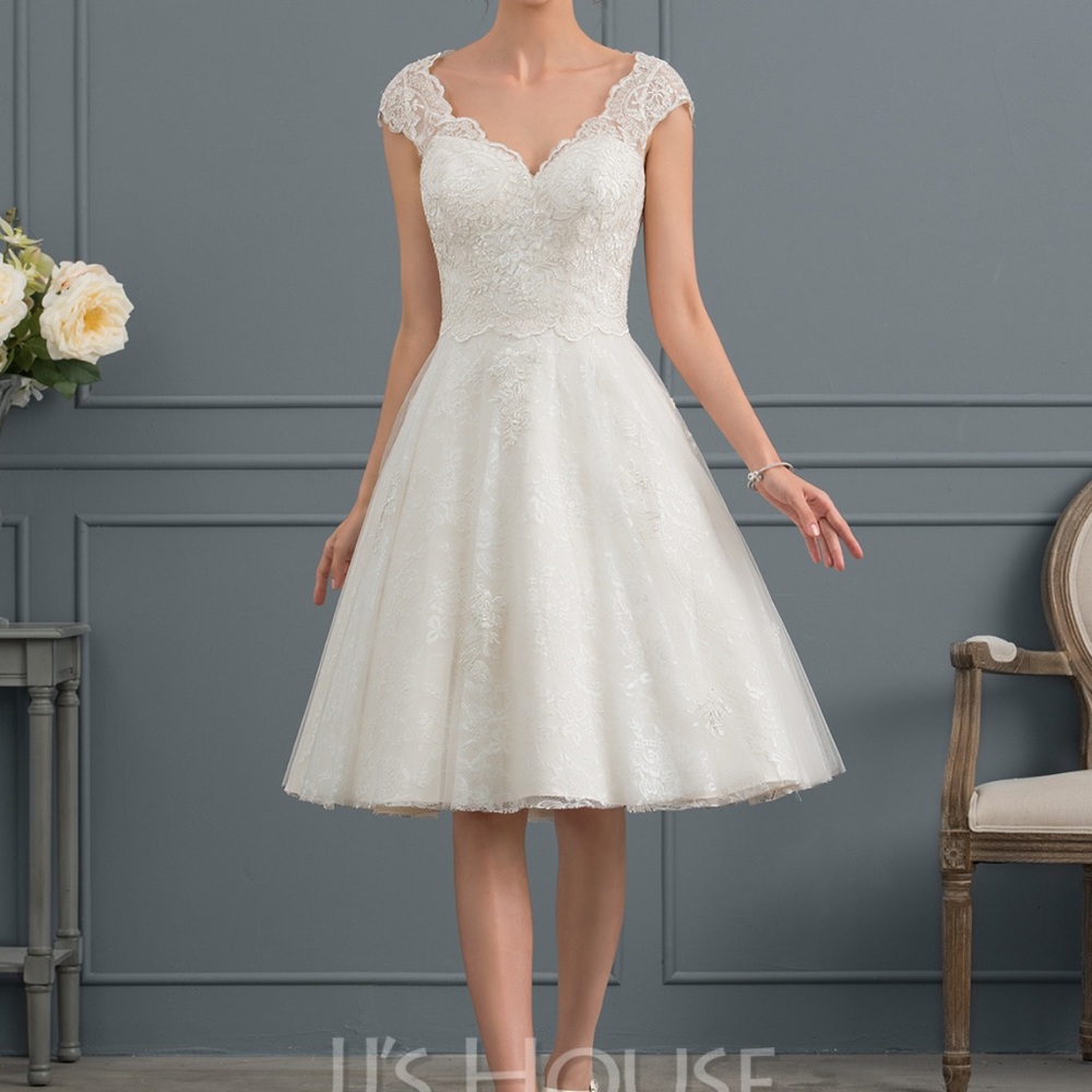 New wedding dress, Jj'shouse, white, size0
